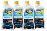 Cerama Bryte Removes Tough Stains Cooktop and Stove Top Cleaner for Glass - Ceramic Surfaces, 18 Ounces, 4 Pack