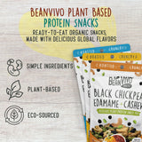 BeanVIVO Healthy Snacks for Adults & Kids with 7g Protein & 5g Fiber per Serving with Dried Edamame, Roasted Cashew and Chickpeas - Vegan & Gluten