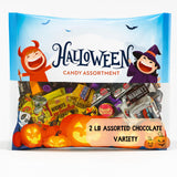 YAY! FUN Halloween Candy, Assorted Chocolate Candy Variety Pack, Individually Wrapped Mini Chocolates, 2 Pounds Bulk Bag, Perfect for Trick or Treat