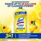 Lysol Power Clean Multi-Surface Cleaner, 2x Concentrated Pour, Sparkling Lemon & Sunflower Essence scent, 28 Fl Oz (Packaging May Vary)