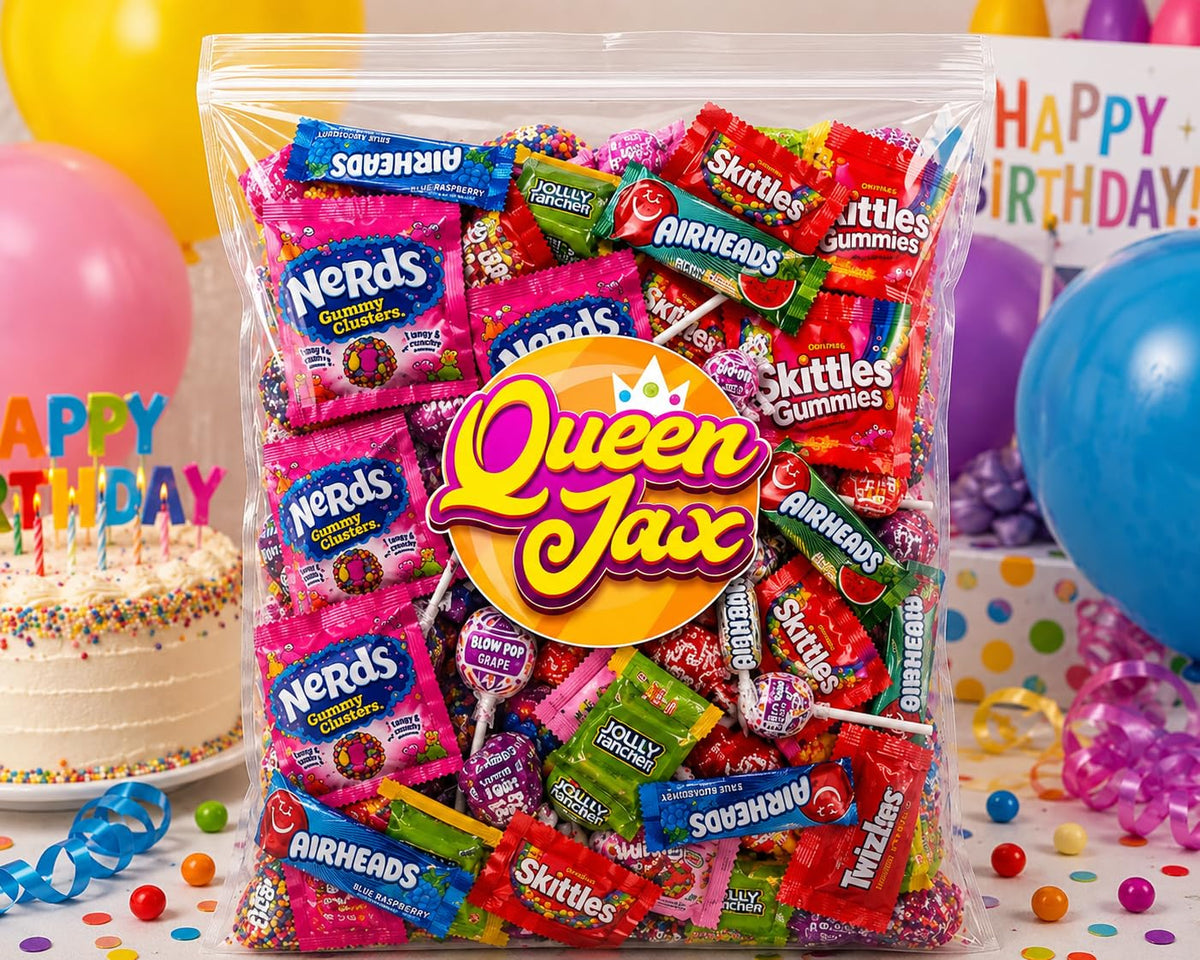 Ultimate Assorted Candy Party Mix - 20 LB Bag - Mega Variety Bulk Assortment - Individually Wrapped Candy - Queen Jax - Variety Pack