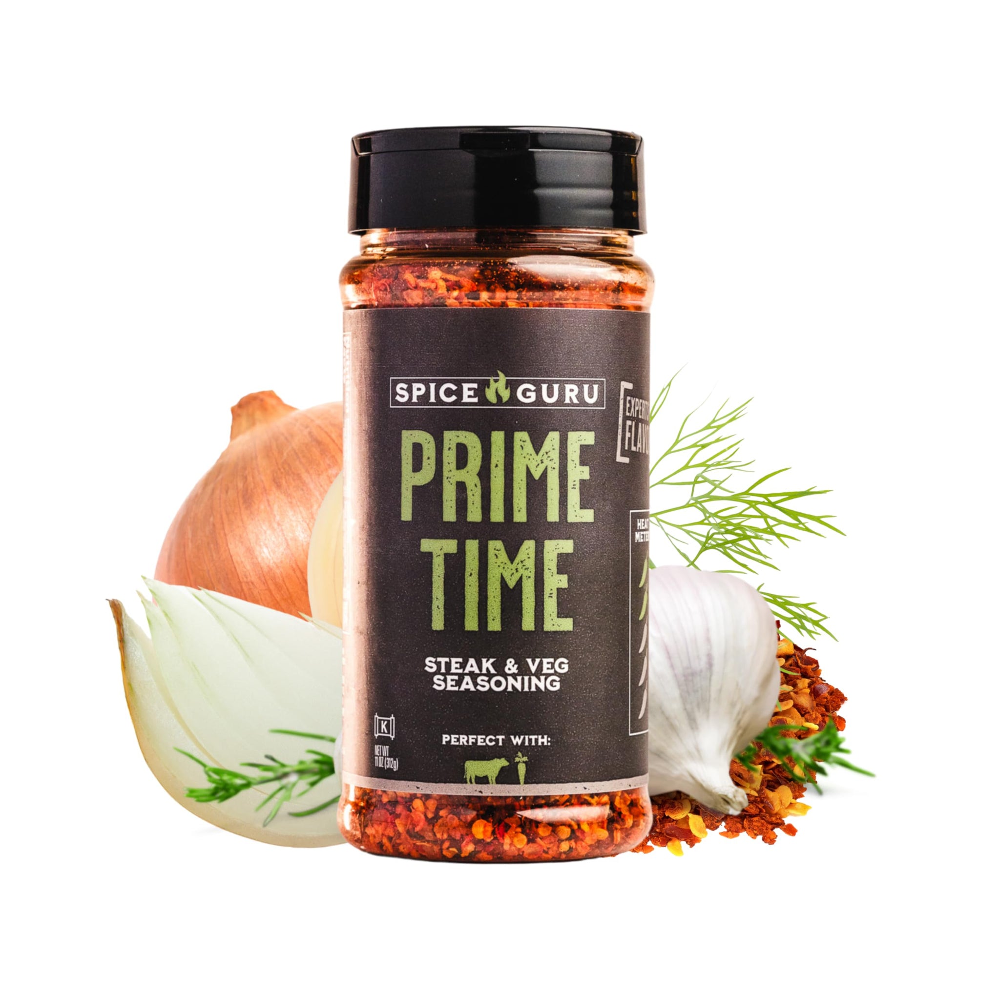 Spice Guru Prime Time BBQ Rub - Gifts for Men Who Cook, Gifts for Dad, Men Gifts, Dad Birthday Gift - Spices and Seasonings Sets - Steak Seasoning