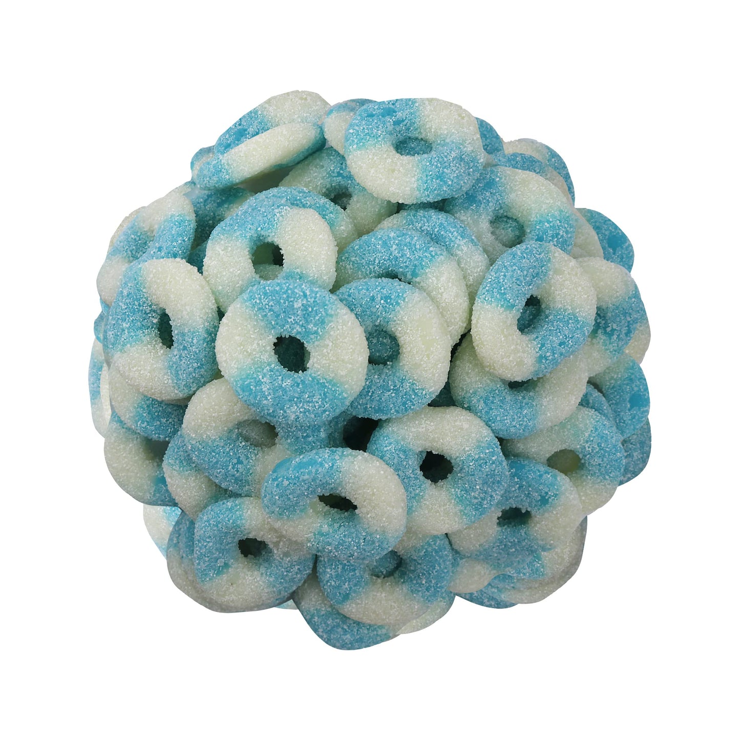 Smarty Stop Mini Sour Gummy Rings Candy GummiRoos (2.2 Pound (Pack of 1), Blue Raspberry)