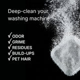 BOMBO STORE Washing Machine Cleaner for Pet Owners - Enzymatic Deep Clean Tablets for Pet Hair, Urine & Odor Removal - Septic Safe for HE, Front & Top