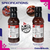 Killer Hogs The BBQ Sauce & Vinegar Sauce Premium 4 pk (64 oz) Great to Dip Toss Glaze & More + Barbecue Masters & Bottle Opener (6 Items)!