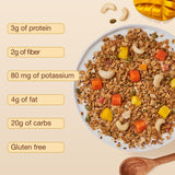 ToYou Snacks Gluten Free Granola, Fruit and Granola Cereal | Tropical Fruit Medley - 12 Ounce (Pack of 1) | Plant Based, Vegan, Healthy Snacks