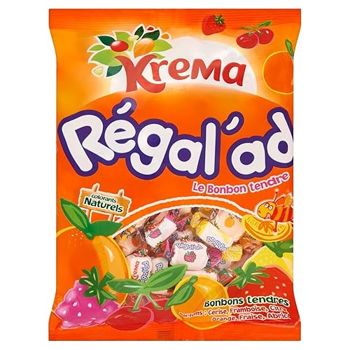Krema Regal'ad Fruit Chewy Candy From France 150 Gr (2 PACK)
