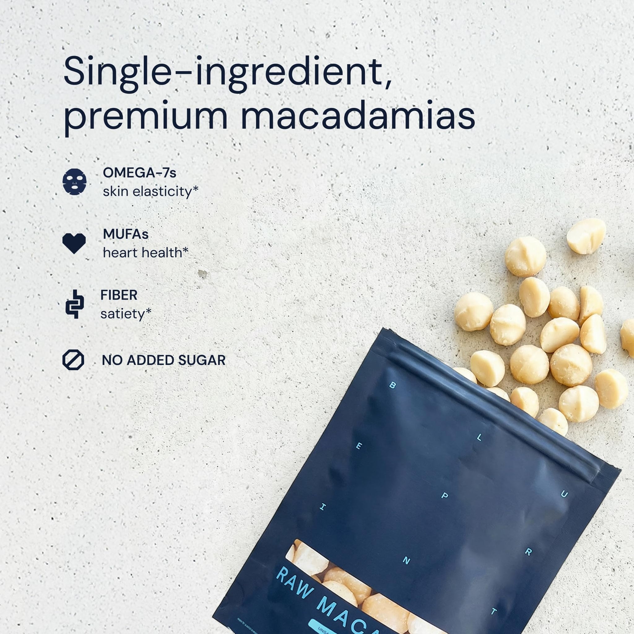 Blueprint Bryan Johnson Raw Macadamia Nuts - No Palm Oil - Keto and Low Carb Snack - No Added Sugar, Vegan, Non GMO, Keto and Paleo Friendly (4