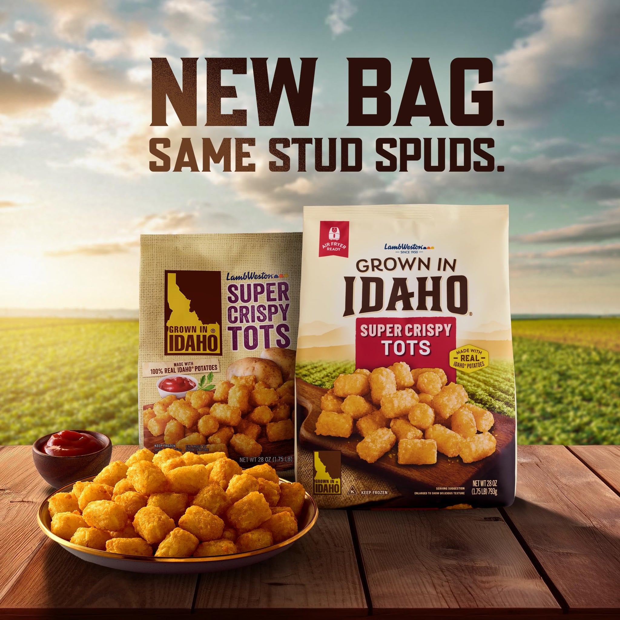 Grown in Idaho Crispy Potato Puffs, 28 oz (Frozen)