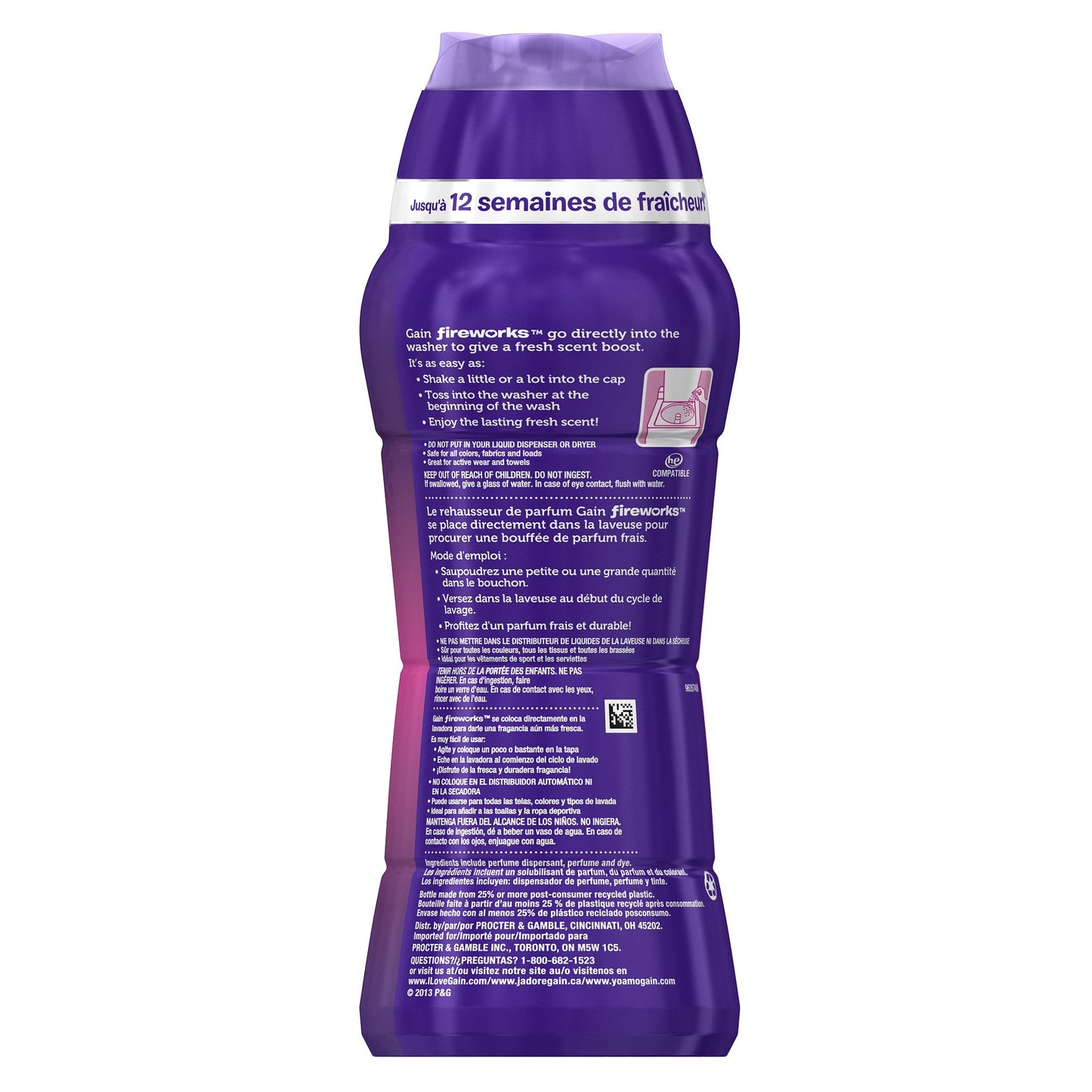 Gain Fireworks Laundry Scent Booster Beads, Moonlight Breeze Scent, 555 g