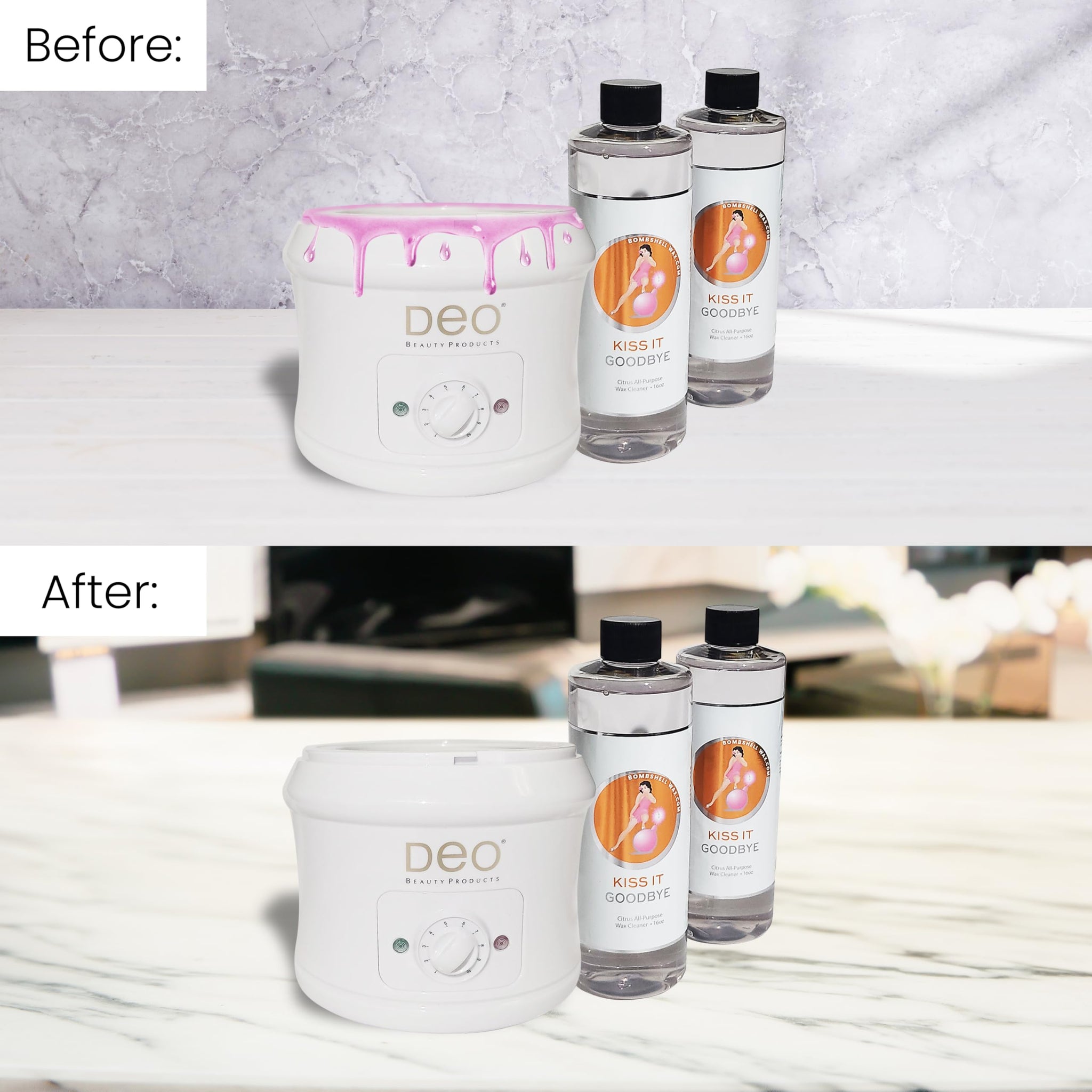 Bombshell Wax Kiss it Goodbye All-Purpose Cleaner for Warmers and Surfaces, 32 fl oz