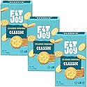FitJoy Grain Free Crackers in Classic (Salt) Flavor - Round Party Crackers without Gluten, Non-GMO Project Verified - Vegan, Nut Free, Savory Snack