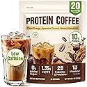 Sugar Free Protein Coffee - Cold Brew Mocha Iced Coffee, 70mg Caffeine, MCT Oil, Probiotics & Fiber, 13 Vitamins, Instant Coffee For Energy, Focus
