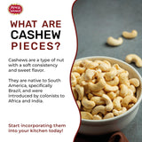 Spicy World Raw Cashew Pieces 80oz (5 LBS) - Natural Bulk Raw & Unsalted Cashews for Cooking, Baking & Topping, Gluten Free, Vegan, Keto, Paleo