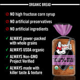 Dave's Killer Bread 100% Whole Wheat, Organic Whole Wheat Bread, 25 oz Loaf