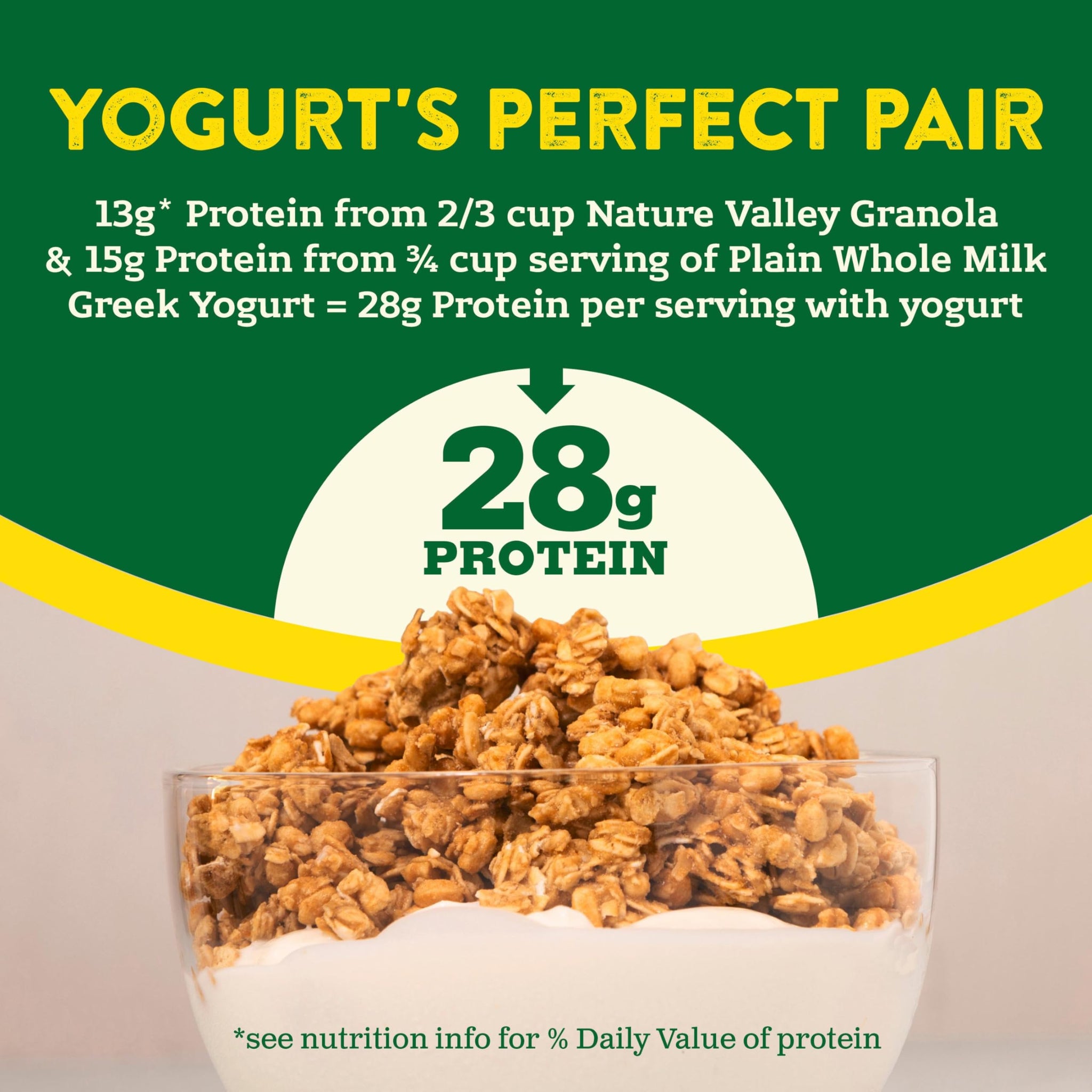Nature Valley Protein Granola, Oats and Honey Granola, Resealable Snack Pouch, 11 oz
