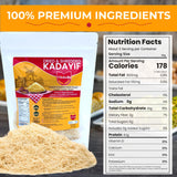 Chobella Premium Dried Kataifi Shredded Fillo Dough, Kurutulmus Kadayif Pastry Dough, Ingredient for Dubai Chocolate Bar Pistachio, Knafeh, Katafi