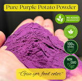 Purple Sweet Potato Powder - Vivolius 16 oz (454 g) Natural Food Coloring Powder for Baking, Cooking. No Sugar Added, Non-GMO. (2 Pack) (16oz)