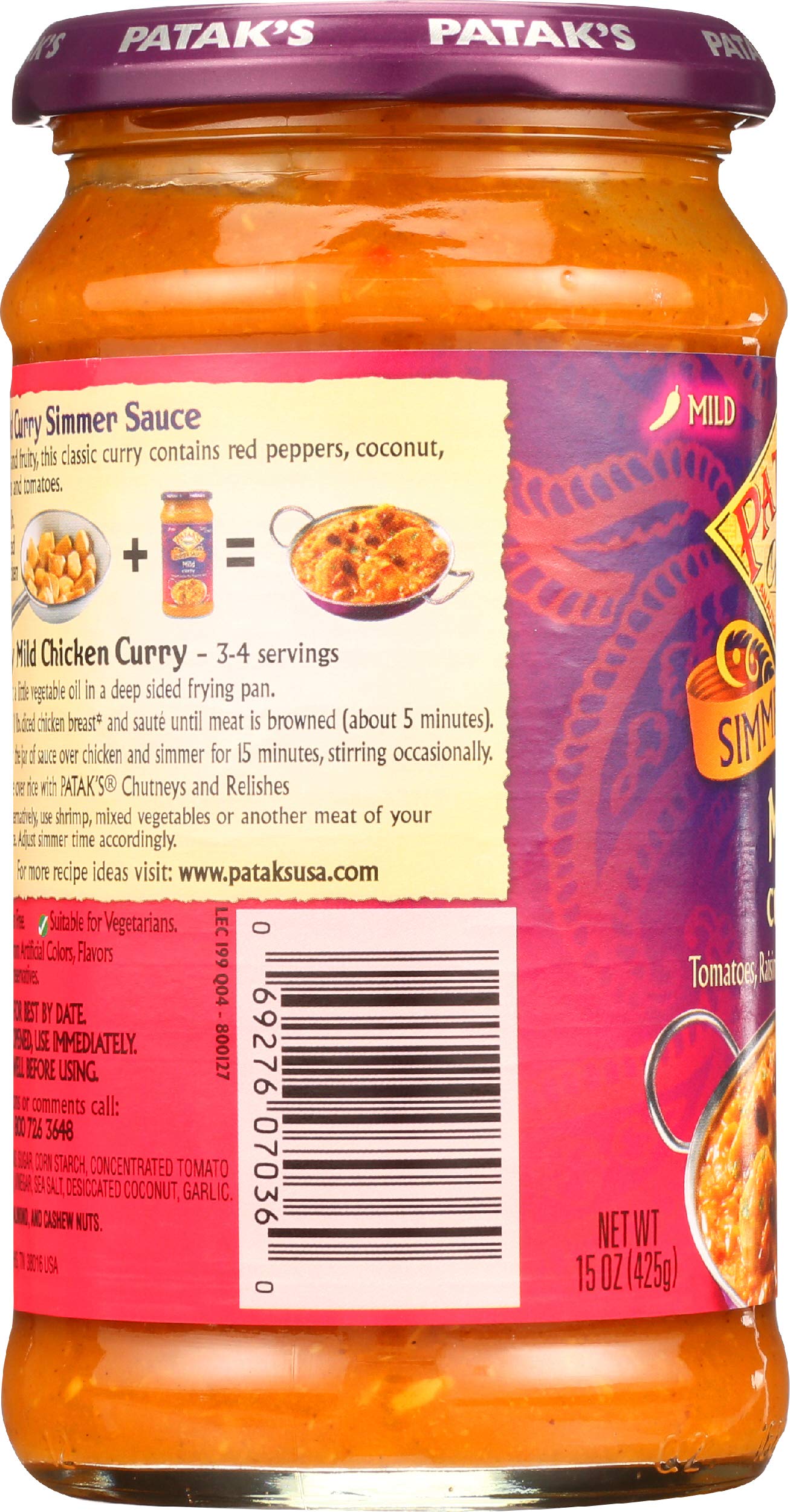 Pataks Sauce Curry Mild