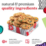 David's Cookies Fresh Baked Candy Cookies Gift Basket - 1lb Gourmet Dessert Tin - Soft and Chewy Sweet and Crunchy Cookies for Holiday, Birthday
