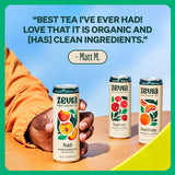 Zevia, Organic Caffeine Free Sweetened Hibiscus Passionfruit Tea, 12 Fl Oz