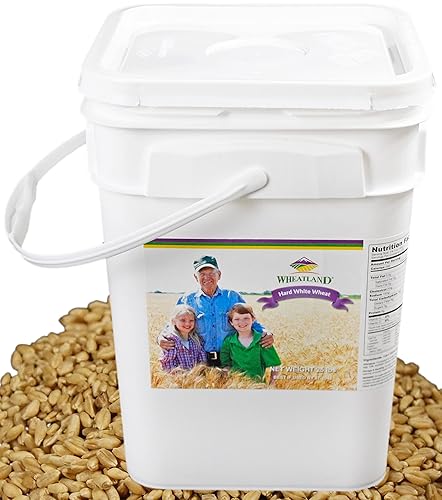 Hard White Wheat Berries : Wheatland™ : 25 lb Bulk: Emergency Preparedness : Mylar : Oxygen Absorber : 30 Year Shelf Life : Non GMO: NO Glyphosate