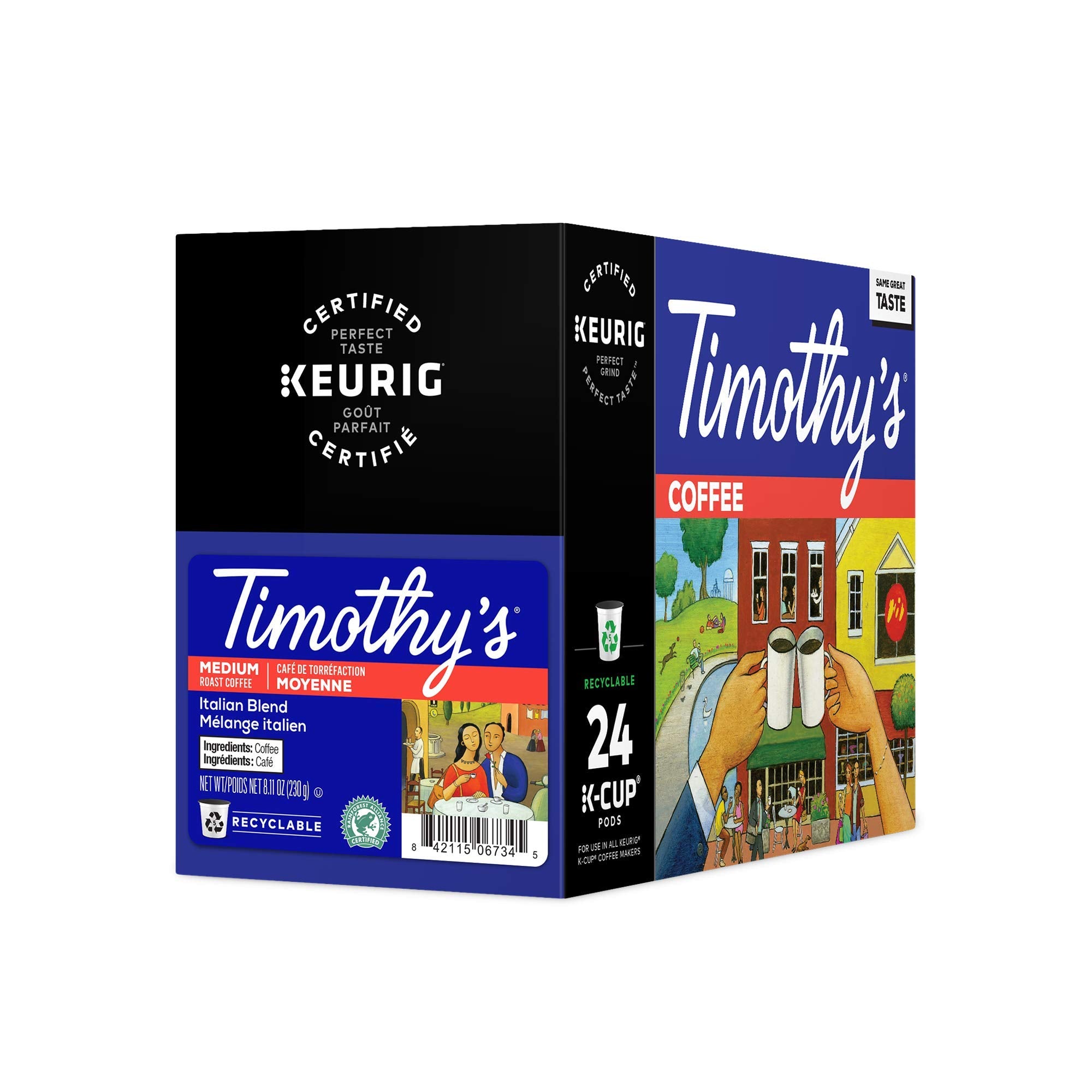 Timothy's World Coffee Italian Blend K-Cup Coffee