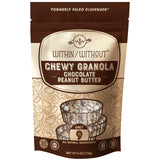 Dark Chocolate Peanut Butter Grain Free Granola by Within/Without | Certified Paleo and Keto Diet Friendly Chewy Granola | Naturally Gluten Free Low