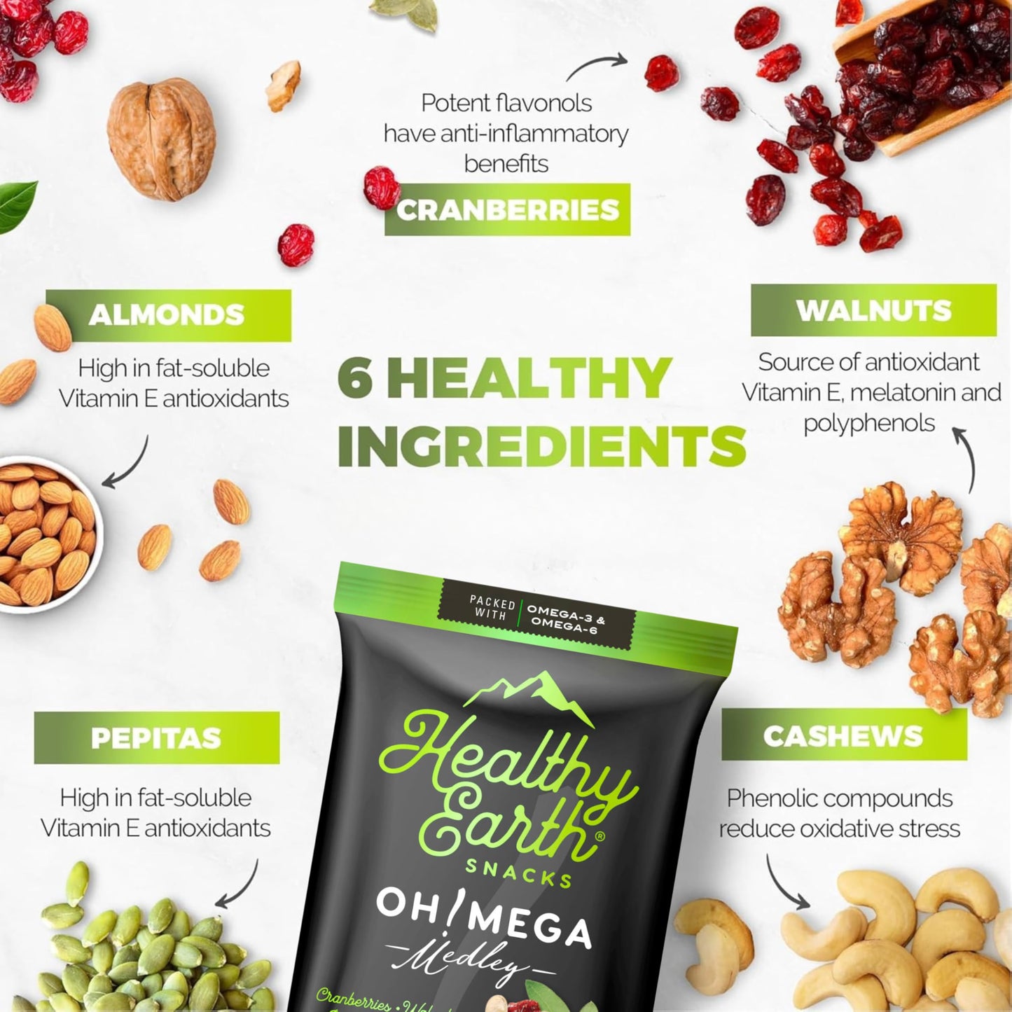 Mixed Nuts Unsalted | Trail Mix | Trail Mix without Peanuts | Gourmet Snacks, Protein Snacks, Gluten Free, No Preservatives, High Fiber (Three Pack