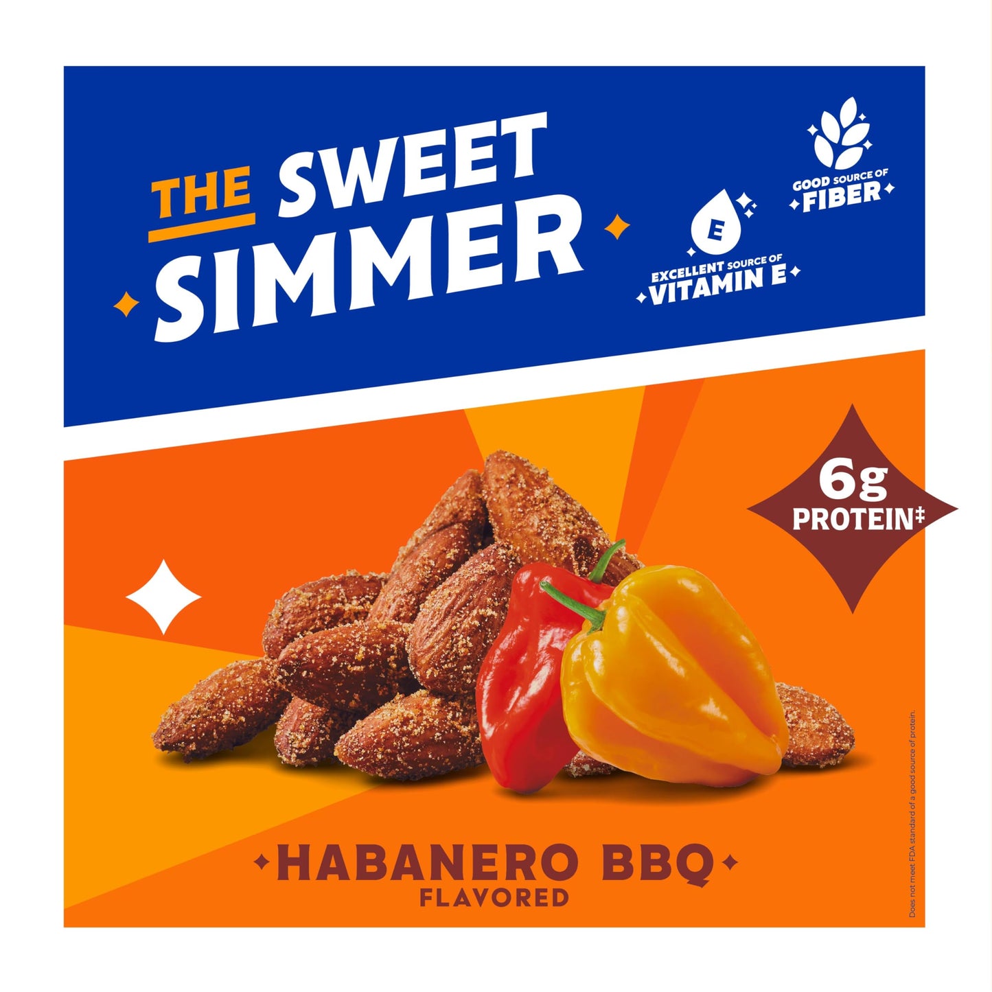 Blue Diamond Almonds, Habanero BBQ Flavored Snack Nut, Non-GMO, Kosher, No Gluten Ingredients, Protein Based Snacking Great For On-The-Go, Barbeques