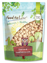 Food to Live Blanched Hazelnuts, 8 Oz Raw Whole Filberts, No Skin, Unsalted, Unroasted Nuts, Vegan Snack, Kosher. Keto. Good Source of Vitamins