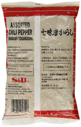 S and B Japanese 7 Flavours Seasoning Mix Shichimi Chili Pepper 300 g (Pack of 2)