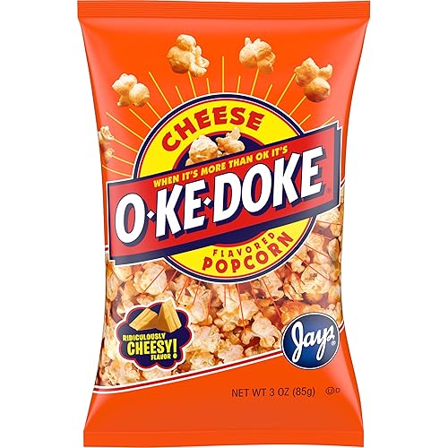 O-Ke-Doke Popcorn, Cheese, 3 oz