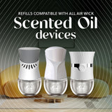Air Wick Plug In Scented Oil Refills, Sweetgrass + Sandalwood, Air Fresheners for Home Long Lasting, Room Fresheners,Air Freshener Plug In, Essential