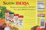 Iberia Sazon without Annatto, 3.52 oz, Perfect Seasoning Made With a Combination of Finest Herbs and Spices, 36 Packs