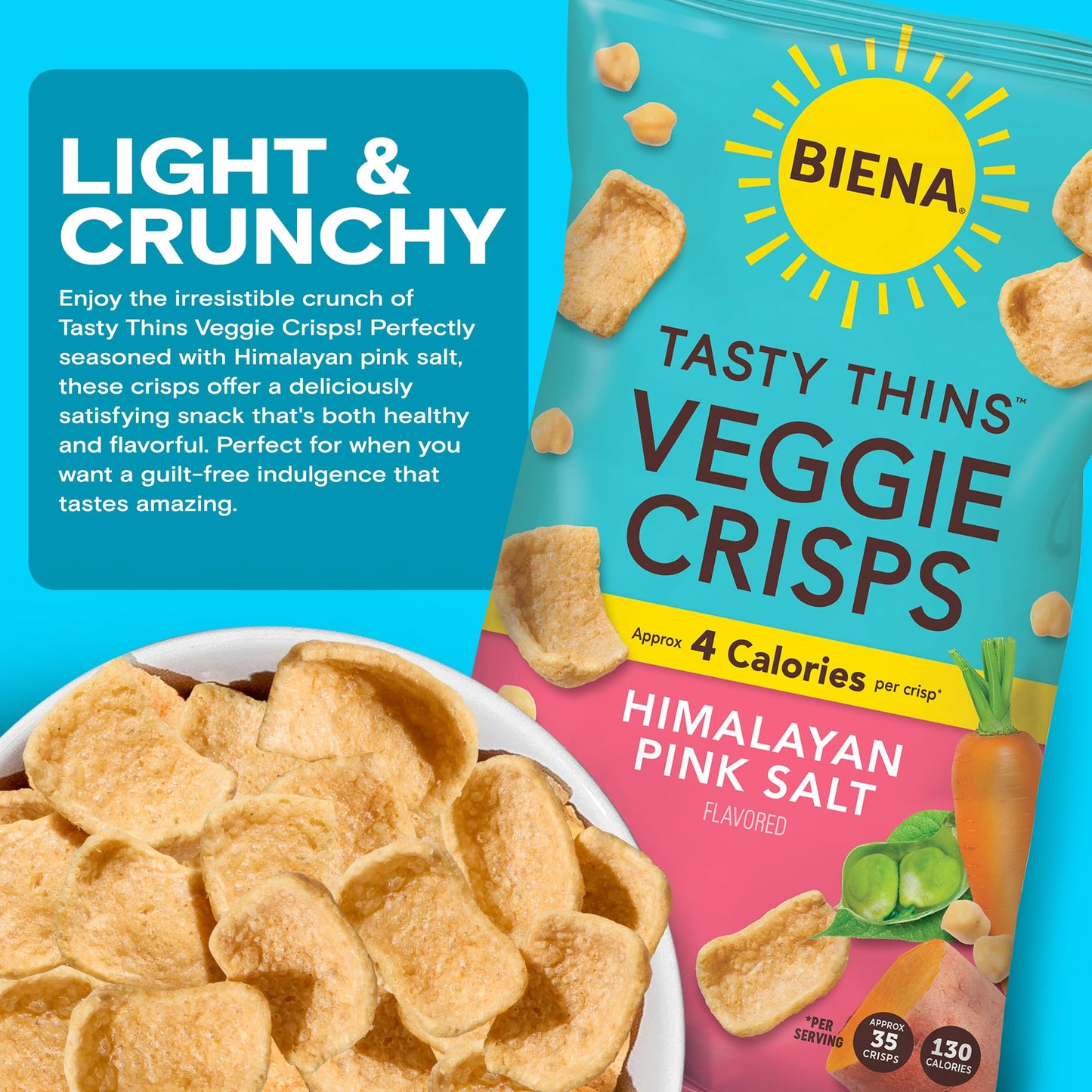 Biena Crisps Tasty Thins Sea Sl 4 OZ