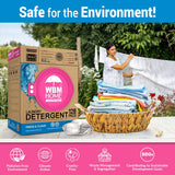 WBM Laundry Detergent Pods, 128 Count | Fresh & Clear Unscented | Laundry Pods 10x Ultrapower Cleaning With Color Protection and Eco-Friendly