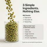 Rel Snacks Dill Pickle Roasted Edamame Beans - High Protein, Low Carb Snack (11g Protein) - Keto, Vegan, Non-GMO - Made with Avocado Oil - 10 Pack