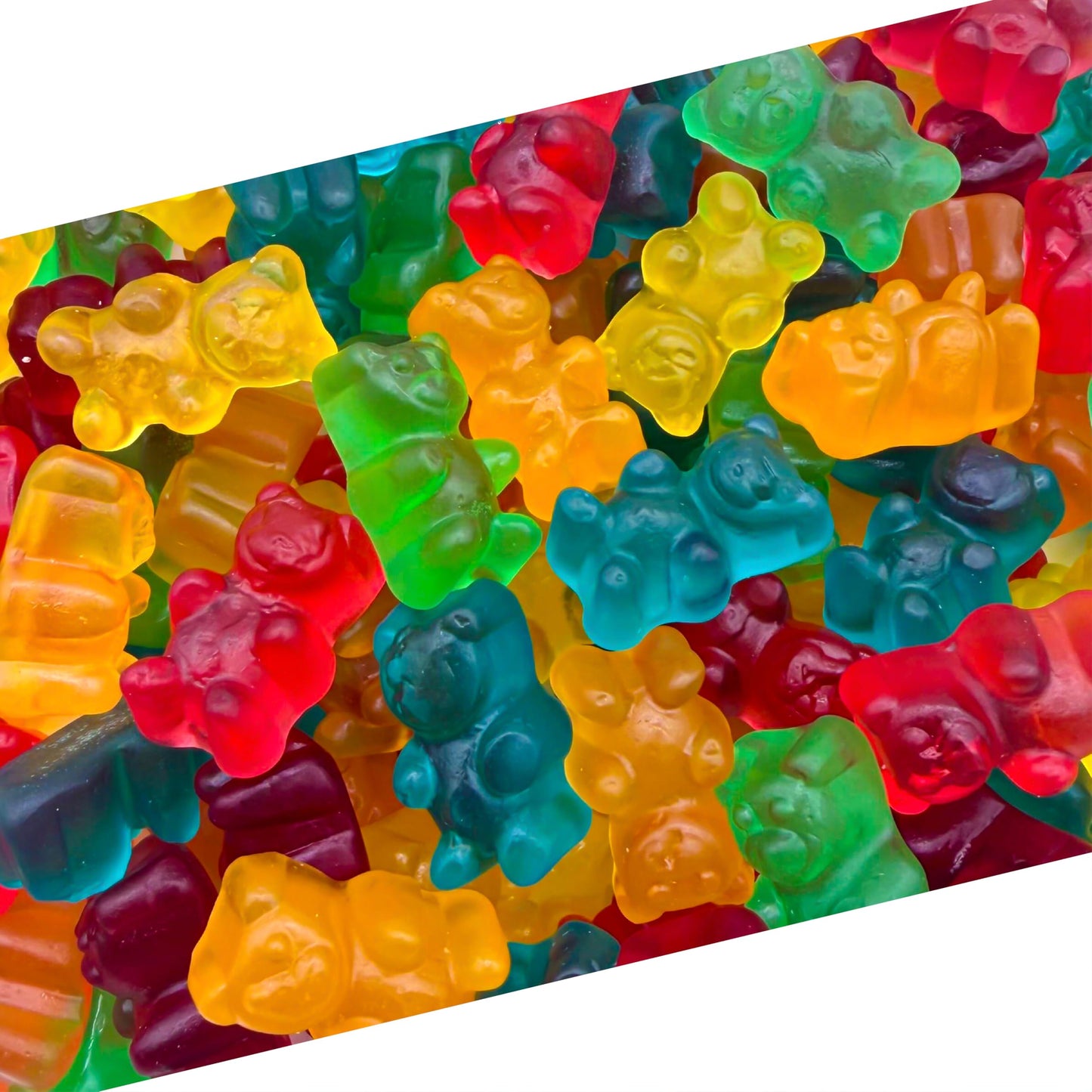 Gummi Bears | 1 Pound Bag | Gummy Candy Bulk | Chewy Candy for Goodie Bags, Gifting, Buffets, Dessert Decorating | Assorted Fruit Flavored Gummies |