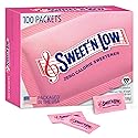 Sweet'N Low Zero Calorie Sweetener Packets, 100 Ct, Kosher & Gluten Free, Low Glycemic Index, Individual Tea and Coffee Sweetener Packets