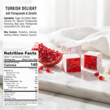 HazerBaba Turkish Delight Candy, Pomegranate & Zereshk, 16oz (Pack of 1)