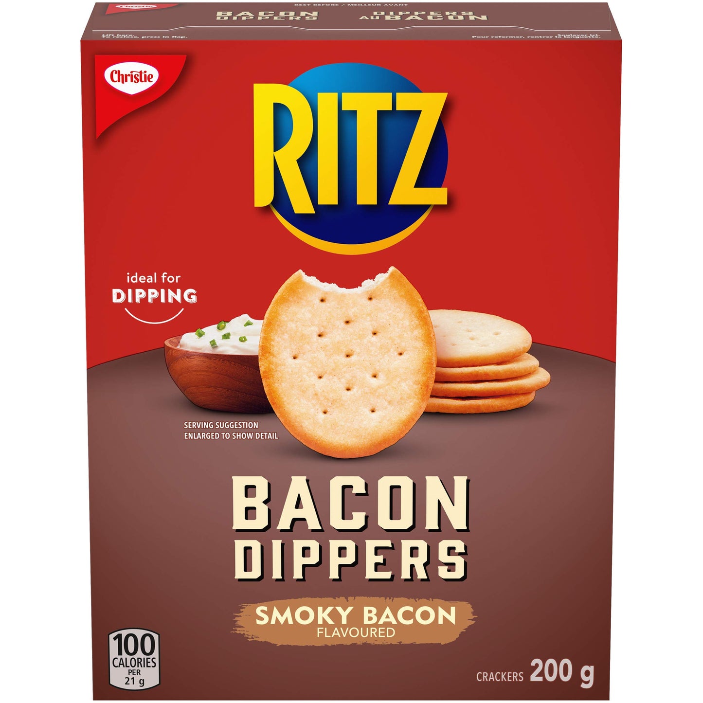 Bacon Dippers Crackers, 200g/7.1 oz {Imported from Canada} - PACK 10