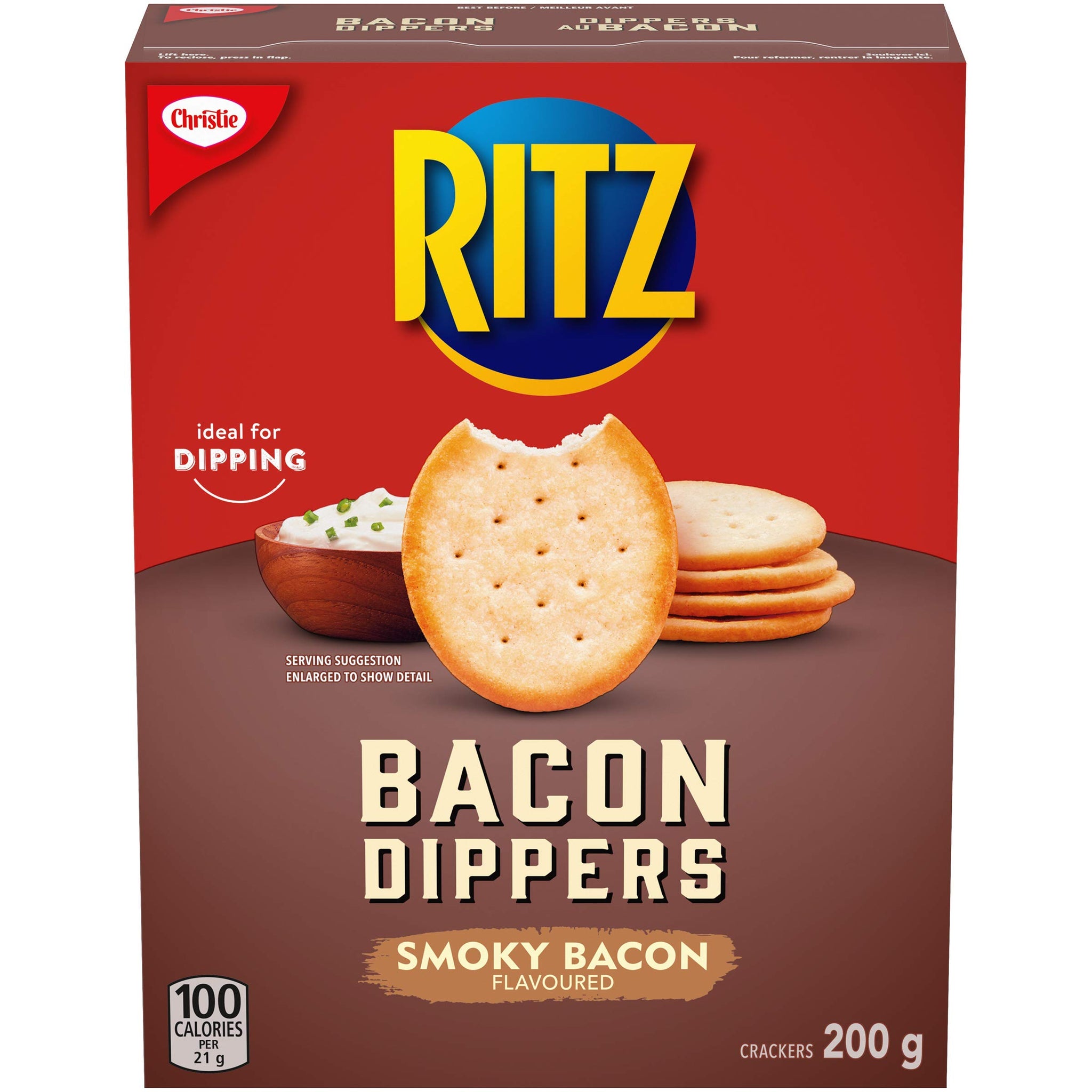 Bacon Dippers Crackers, 200g/7.1 oz {Imported from Canada} - PACK 10