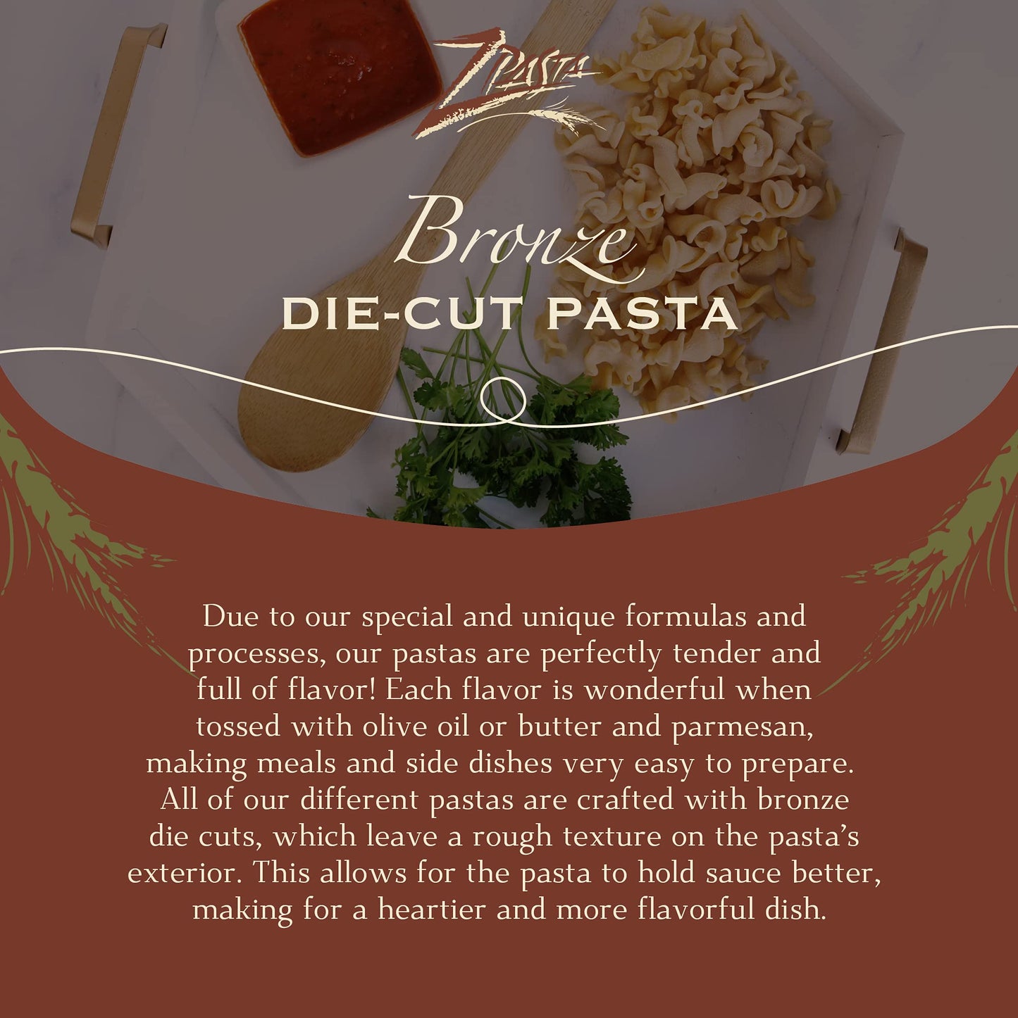 ZPasta Campanelle - Bronze Cut Artisan Pasta 12 oz