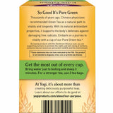 Yogi Tea Pure Green Tea - 16 Bags per Pack (6 Packs) - Organic - Supports Overall Health & Provides Antioxidants