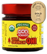 Organic Chili Crunch-Oh! - Spicy Rich Umami Crisp Oil without MSG and Chemicals - Crafted in USA