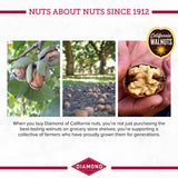 Diamond of California Shelled Walnut Halves and Pieces, Pre-Shelled Raw Walnuts for Baking, Snacking and Salads, 32 oz.