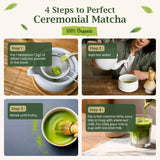 BENBU Matcha Powder - USDA Organic Ceremonial Grade, First Harvest, Stone-Milled in Japan, Authentic Japanese Green Tea, No Additives, 1.4 oz (40g)