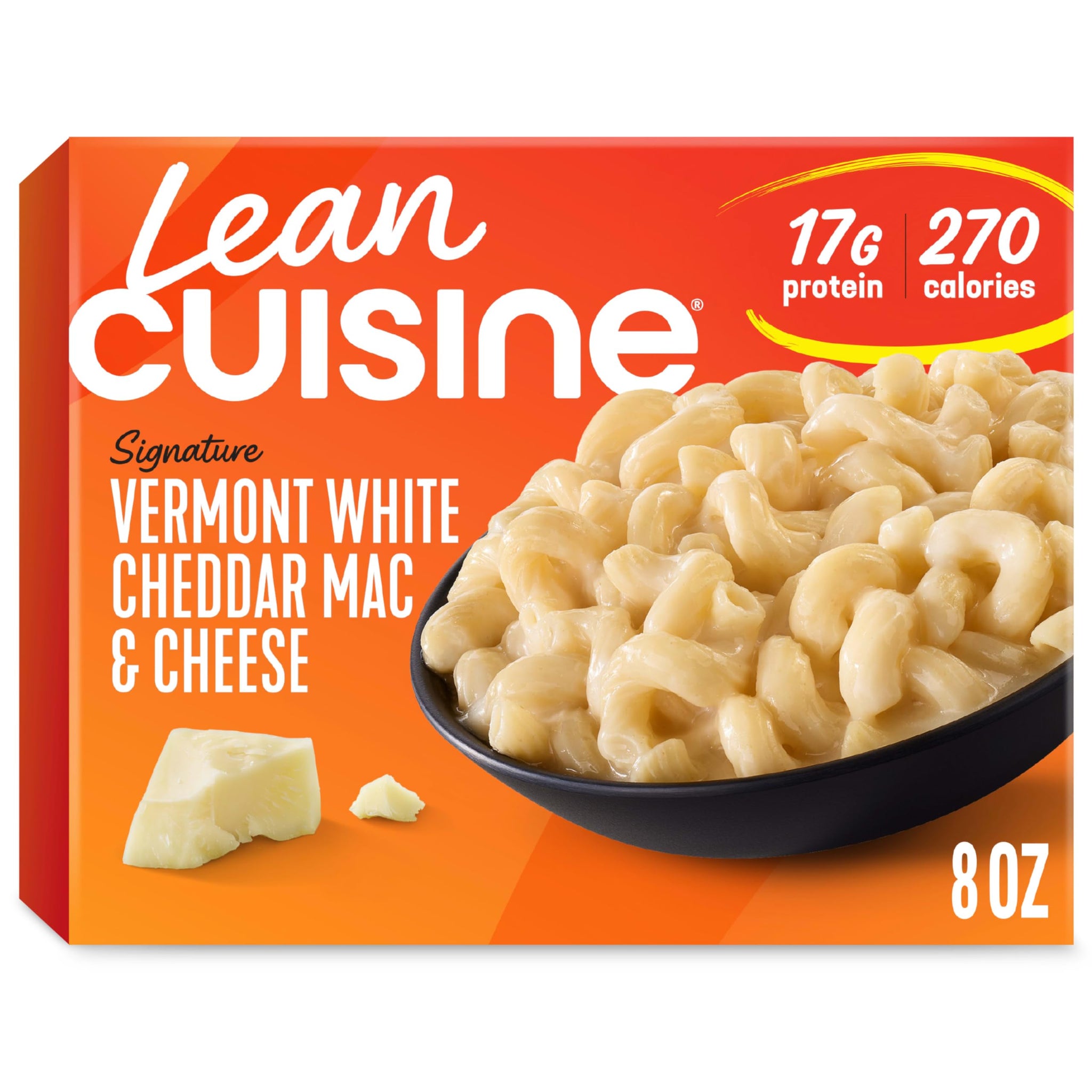 Lean Cuisine Signature Vermont White Cheddar Mac & Cheese, Frozen Meals 8 oz