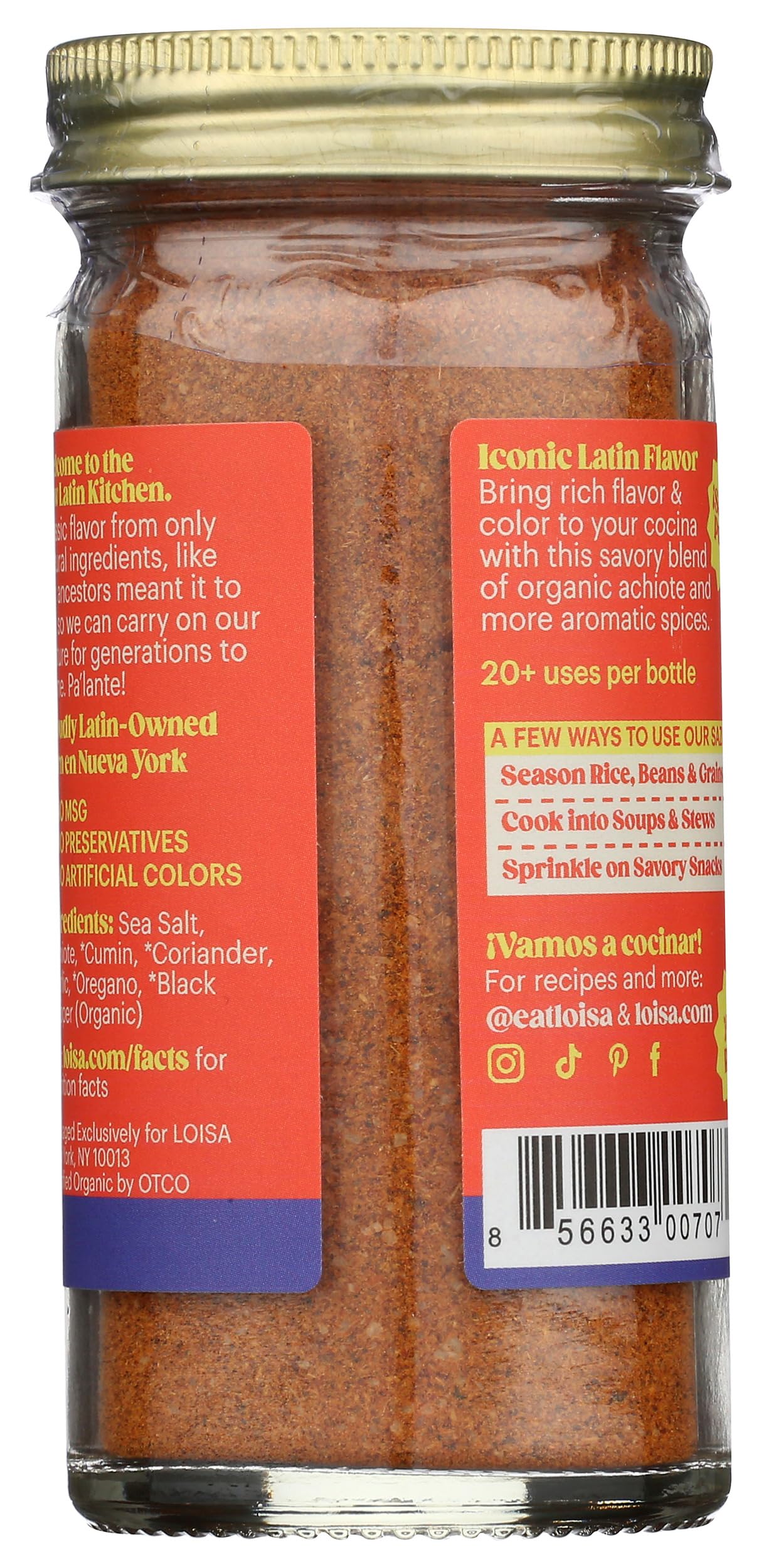 Loisa, Seasoning Sazon Organic, 2.3 Ounce